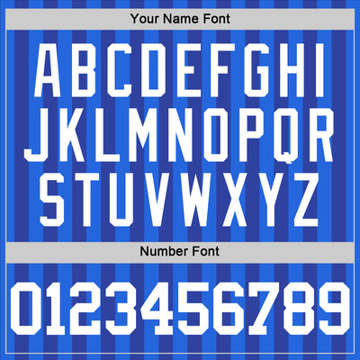 Custom Royal White Line Round Neck Sublimation Basketball Suit Jersey