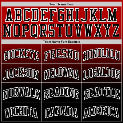 Custom Red Black-White Fade Fashion Round Neck Sublimation Basketball Suit Jersey