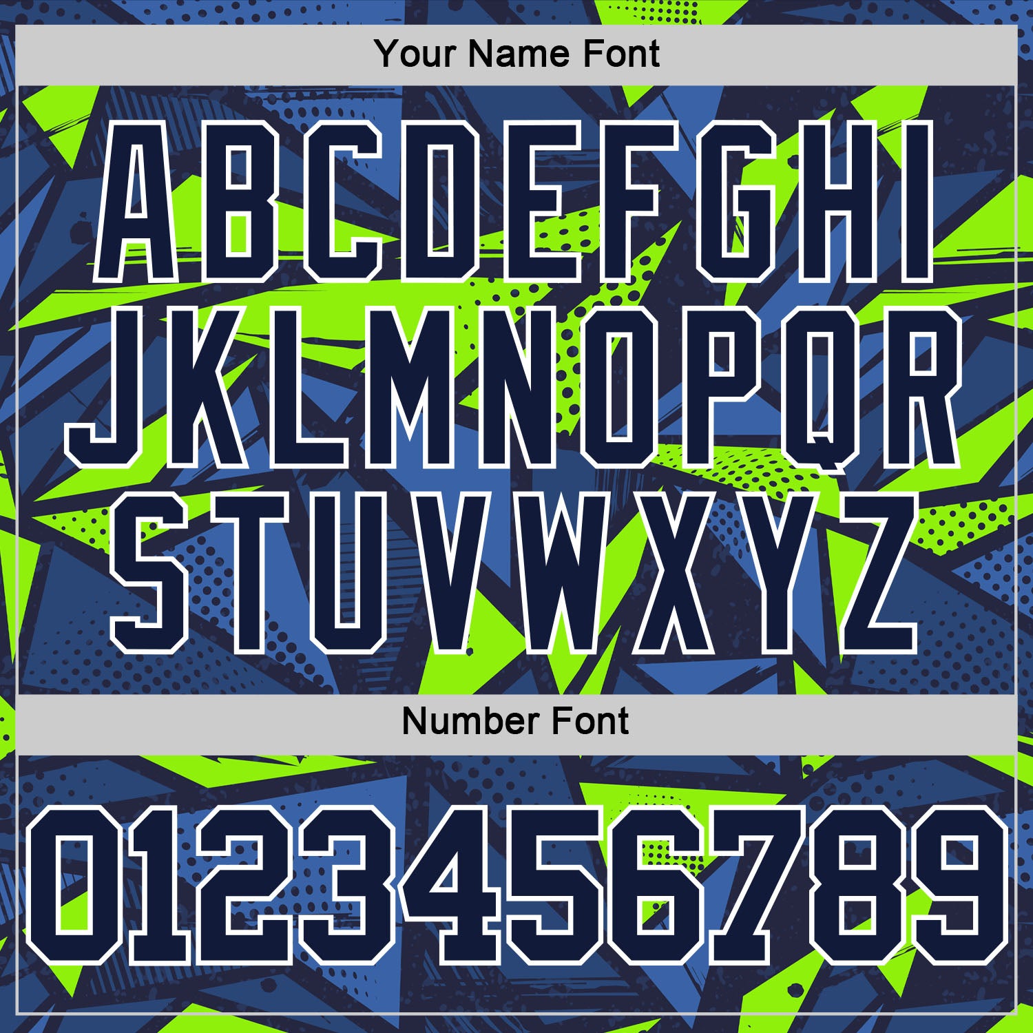 Custom Navy Neon Green-White Geometric Shape Round Neck Sublimation Basketball Suit Jersey