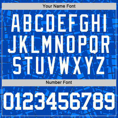 Custom Royal White Round Line Neck Sublimation Basketball Suit Jersey