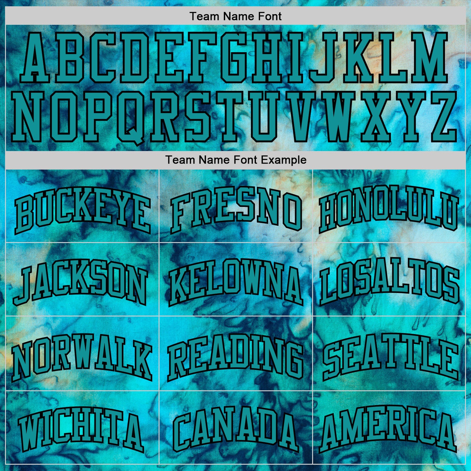 Custom Tie Dye Teal-Black Round Neck Sublimation Basketball Suit Jersey