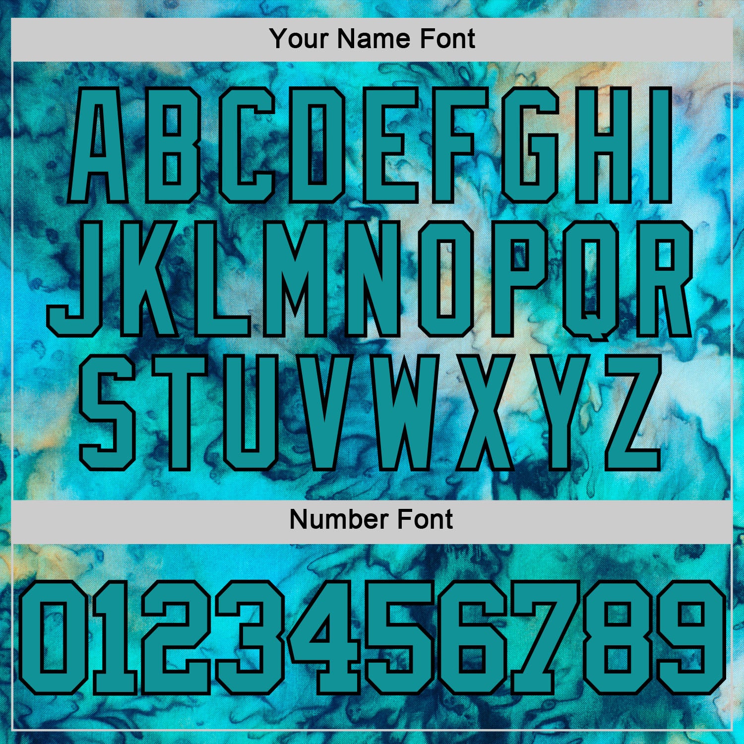 Custom Tie Dye Teal-Black Round Neck Sublimation Basketball Suit Jersey