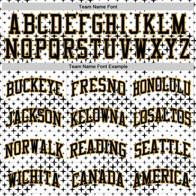 Custom White Black-Old Gold Geometric Shape Round Neck Sublimation Basketball Suit Jersey