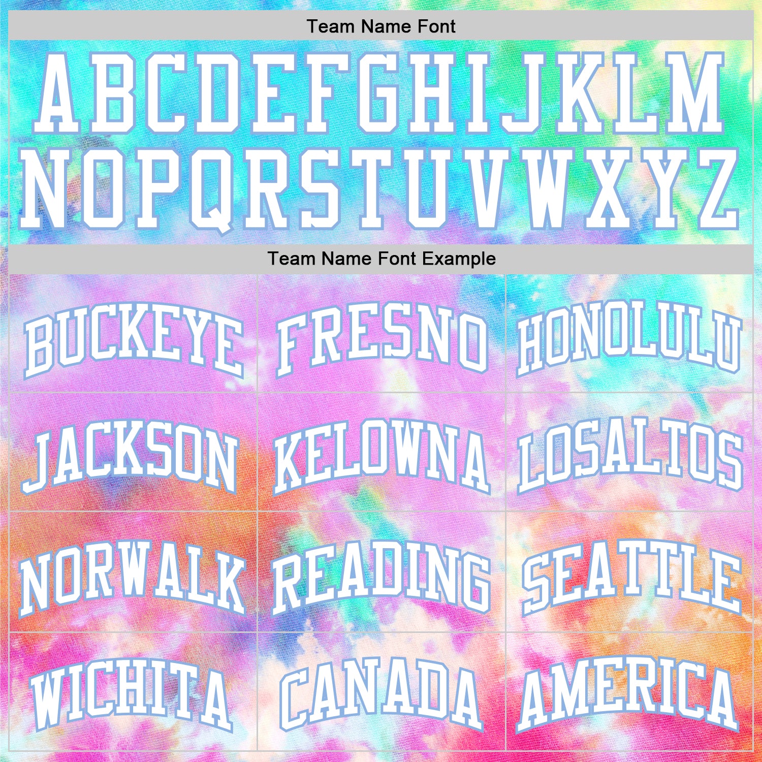 Custom Tie Dye White-Light Blue Round Neck Sublimation Basketball Suit Jersey