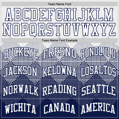 Custom White Navy Gradient Square Shapes Round Neck Sublimation Basketball Suit Jersey
