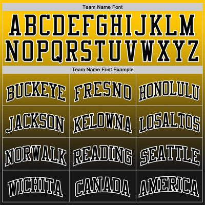 Custom Yellow Black-White Fade Fashion Round Neck Sublimation Basketball Suit Jersey