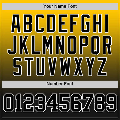 Custom Yellow Black-White Fade Fashion Round Neck Sublimation Basketball Suit Jersey