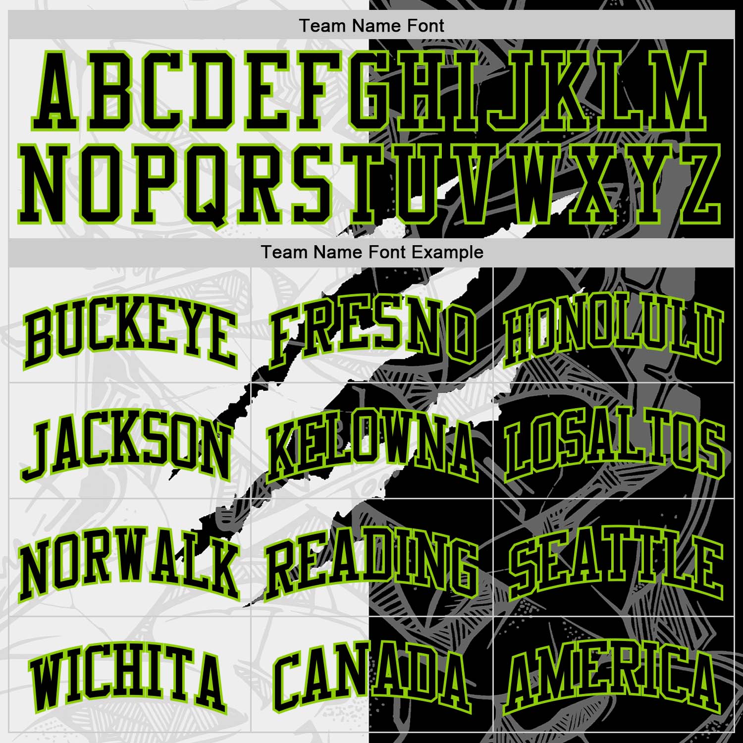 Custom Graffiti Pattern Black White-Neon Green Scratch Round Neck Sublimation Basketball Suit Jersey