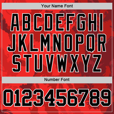 Custom Red Black-White Splash Round Neck Sublimation Basketball Suit Jersey