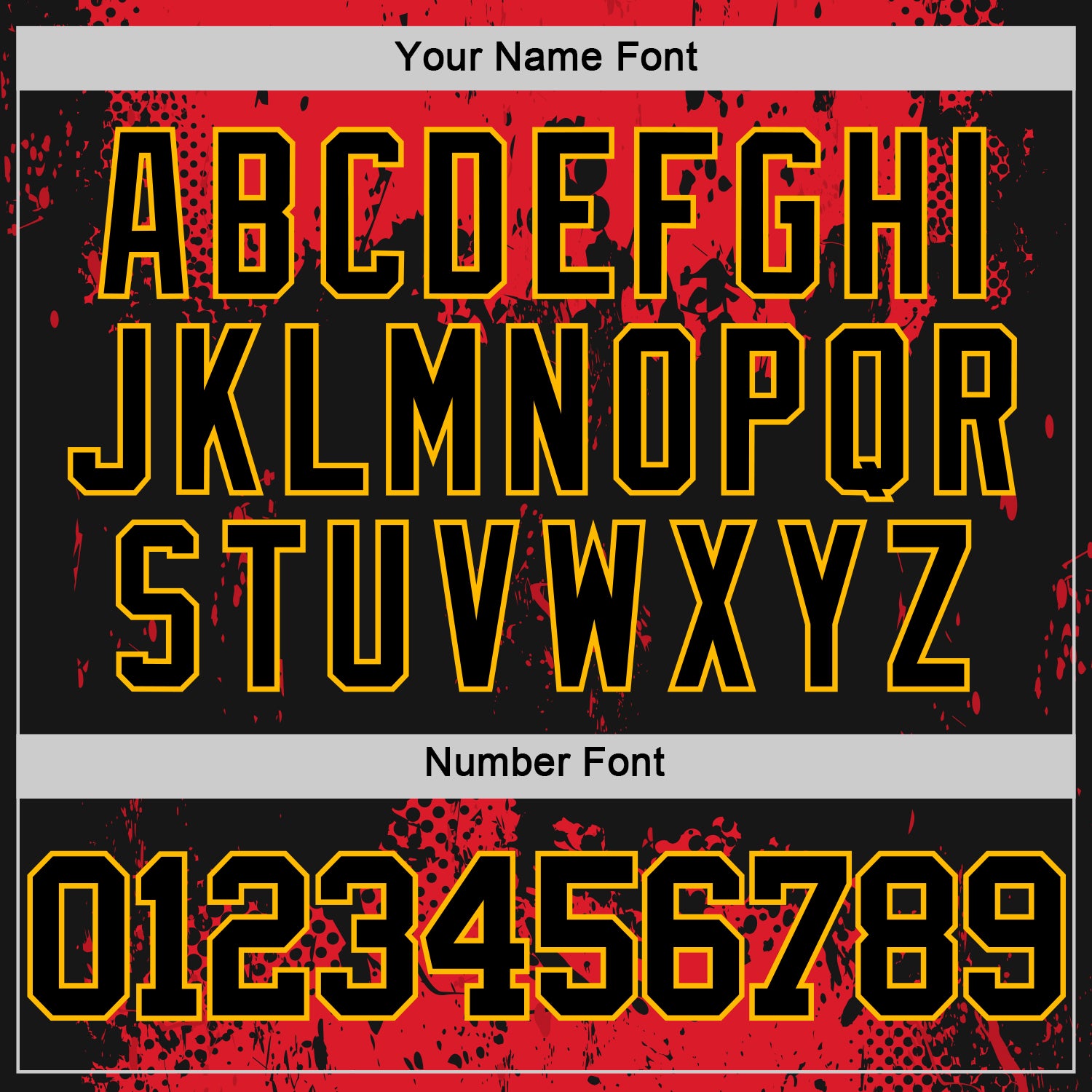 Custom Black Red-Gold Abstract Splatter Grunge Art Round Neck Sublimation Basketball Suit Jersey