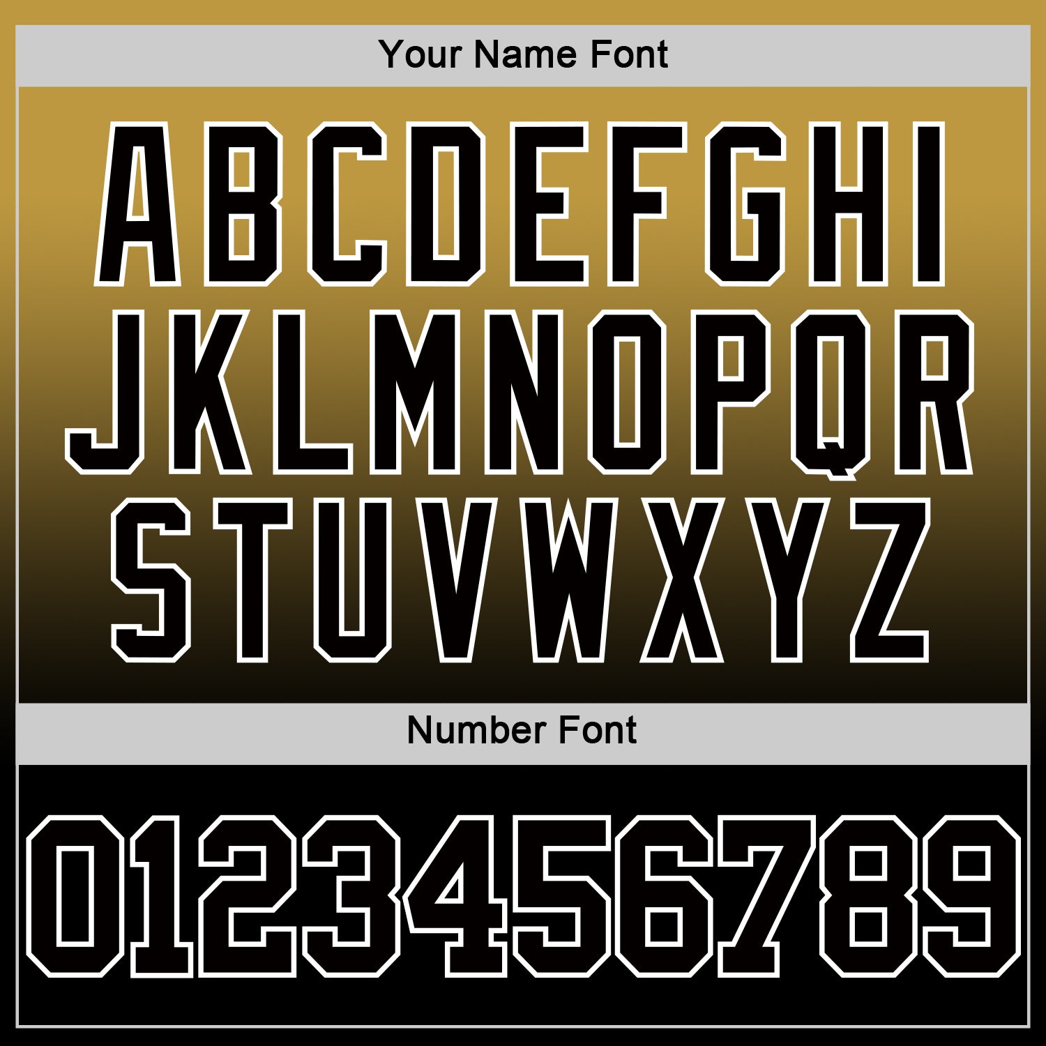 Custom Old Gold Black-White Fade Fashion Round Neck Sublimation Basketball Suit Jersey