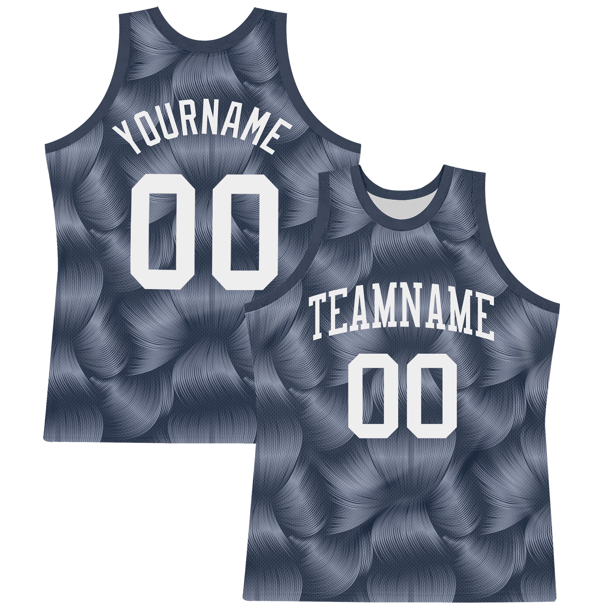 Custom Steel Gray White Line Round Neck Sublimation Basketball Suit Jersey