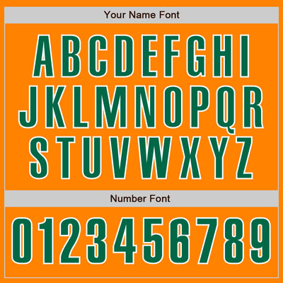 Custom Bay Orange Kelly Green-White Authentic Baseball Jersey