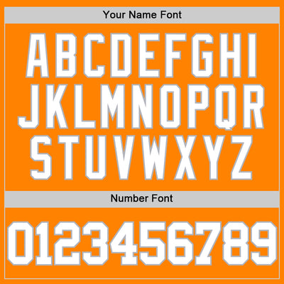 Custom Bay Orange White-Gray Authentic Basketball Jersey