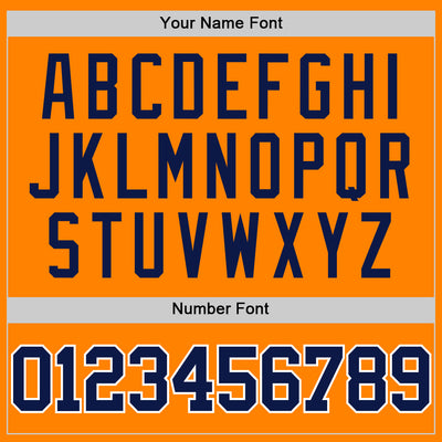 Custom Bay Orange Navy-White Authentic Basketball Jersey