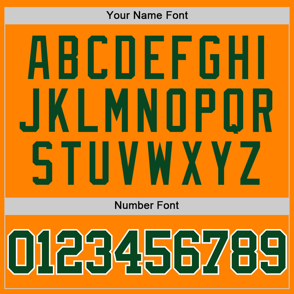 Custom Bay Orange Green-White Authentic Basketball Jersey