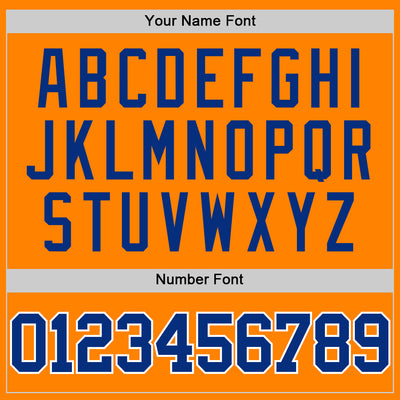 Custom Bay Orange Royal-White Authentic Basketball Jersey