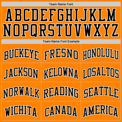 Custom Bay Orange Black-White Authentic Basketball Jersey