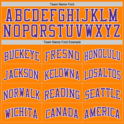 Custom Bay Orange Purple-White Authentic Basketball Jersey
