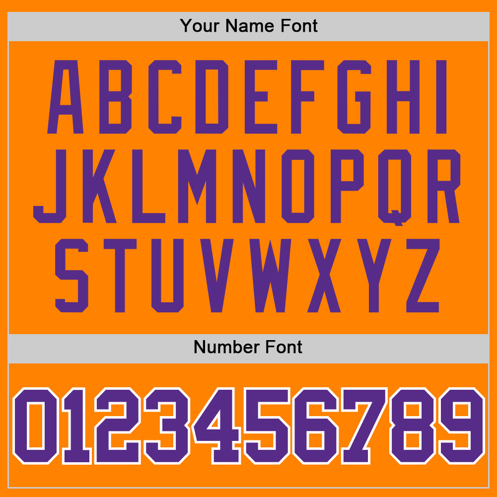 Custom Bay Orange Purple-White Authentic Basketball Jersey