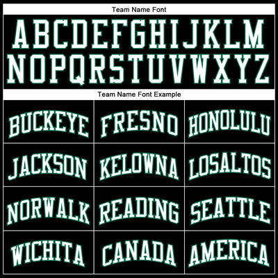 Custom Black White-Kelly Green Authentic Throwback Basketball Jersey