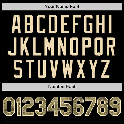 Custom Black Camo-Cream Mesh Authentic Throwback Baseball Jersey