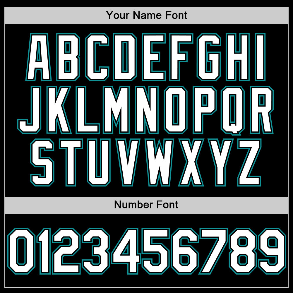 Custom Black White-Teal Mesh Authentic Throwback Baseball Jersey