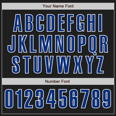 Custom Black Royal-White Authentic Baseball Jersey