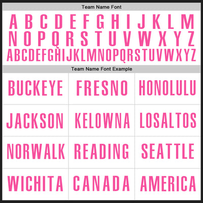 Custom Black White-Pink Authentic Baseball Jersey