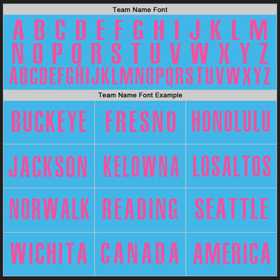 Custom Black Sky Blue-Pink Authentic Baseball Jersey