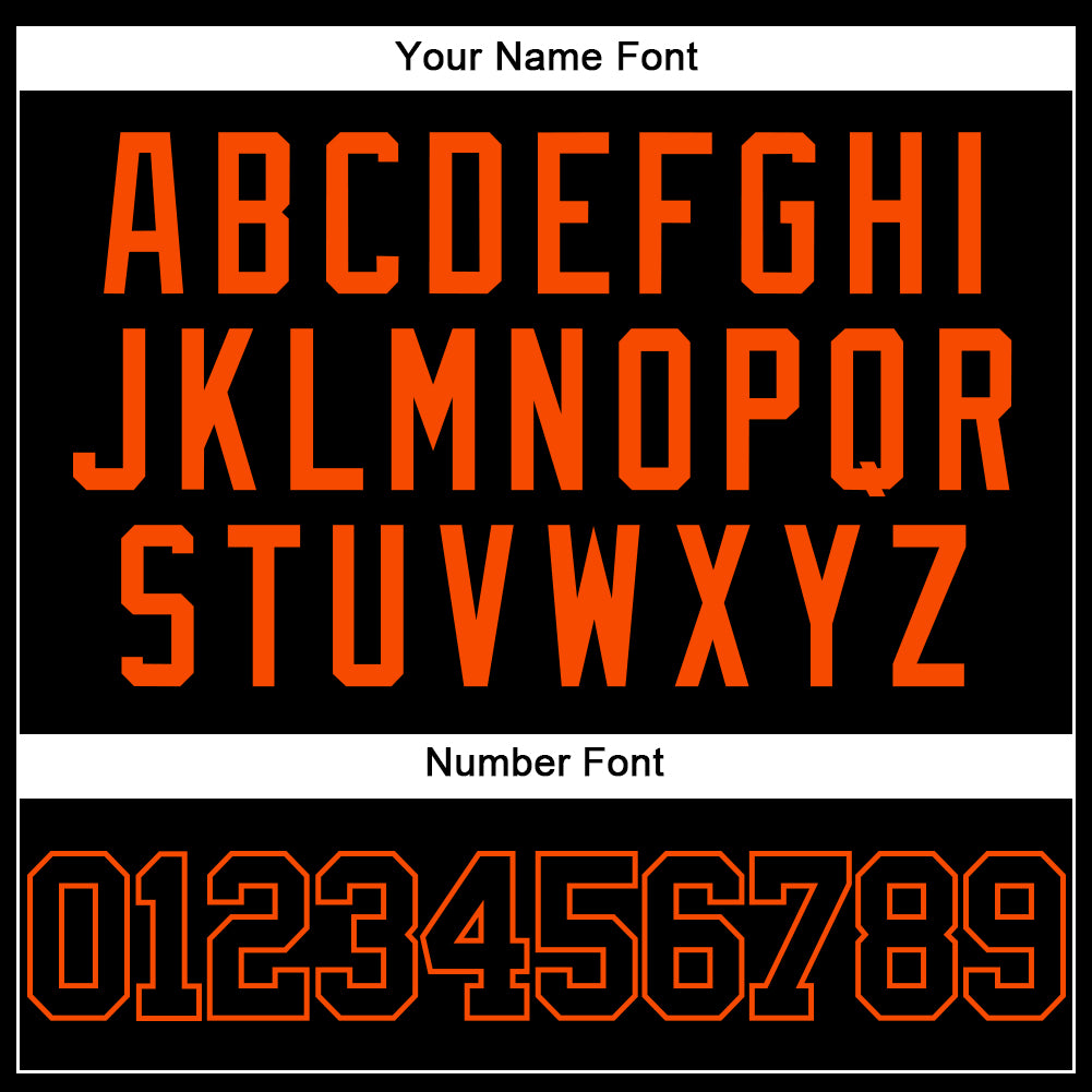 Custom Black Orange Mesh Authentic Throwback Baseball Jersey