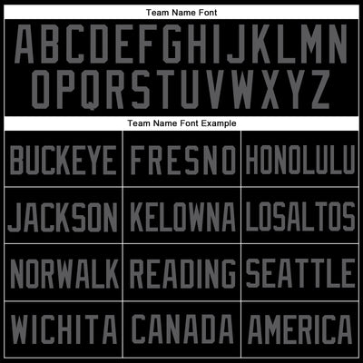 Custom Black Steel Gray Mesh Authentic Throwback Baseball Jersey