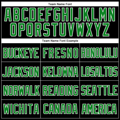 Custom Black Grass Green-White Mesh Authentic Throwback Baseball Jersey