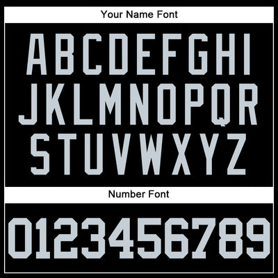 Custom Black Silver Mesh Authentic Throwback Baseball Jersey