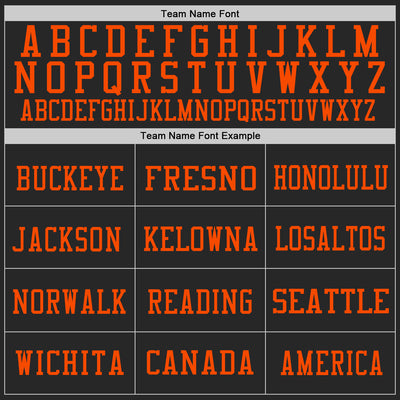 Custom Black Orange-White Mesh Authentic Throwback Football Jersey