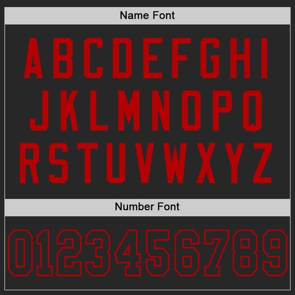 Custom Black Red Mesh Authentic Throwback Football Jersey