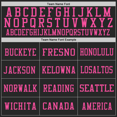 Custom Black Purple-Pink Mesh Authentic Throwback Football Jersey