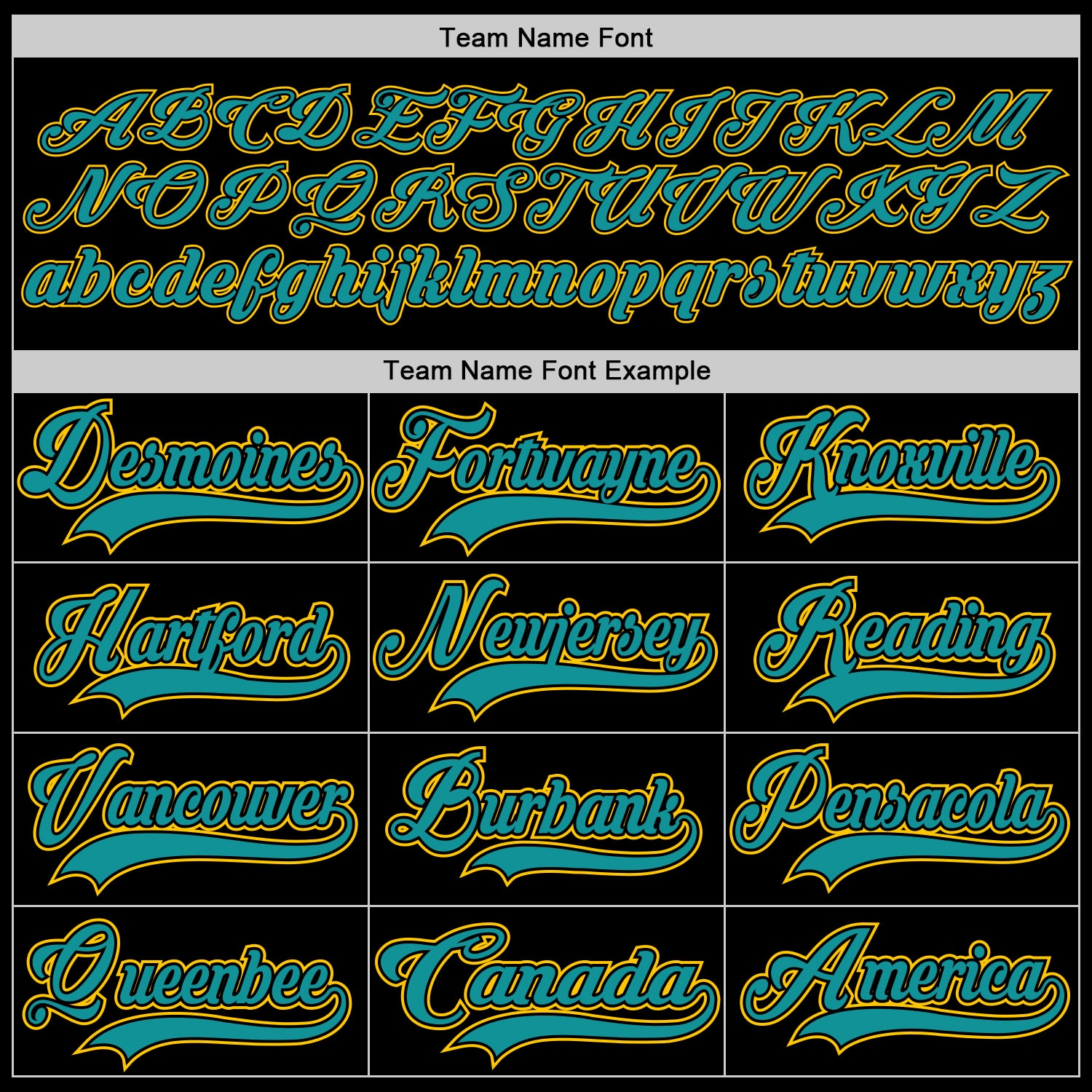 Custom Black Teal-Yellow Hockey Lace Neck Jersey