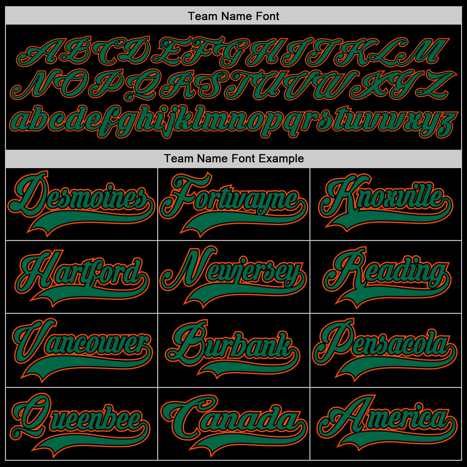 Custom Black Kelly Green-Orange Hockey Lace Neck Jersey