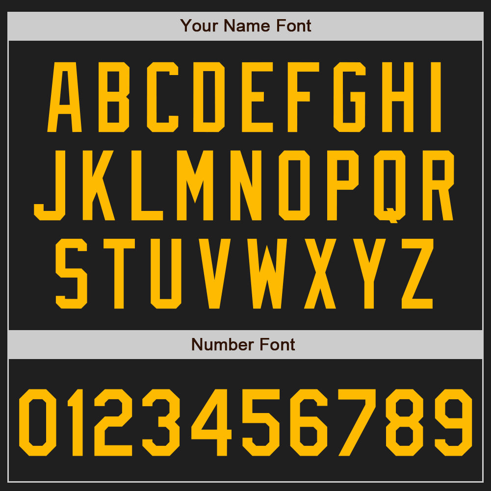 Custom Black Gold Authentic Baseball Jersey