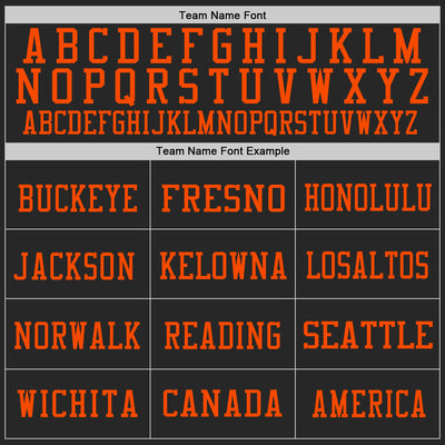 Custom Black White-Orange Mesh Authentic Football Jersey