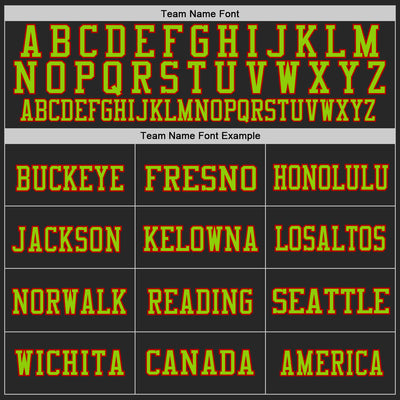 Custom Black Neon Green-Red Mesh Authentic Football Jersey