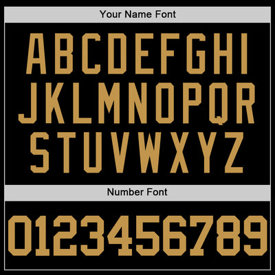 Custom Black Old Gold Pinstripe Old Gold Authentic Basketball Jersey