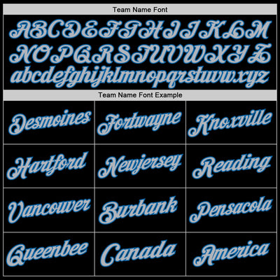 Custom Black Blue-Gray Authentic Throwback Basketball Jersey