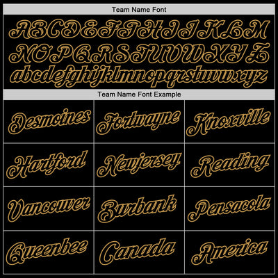 Custom Black Old Gold Authentic Throwback Basketball Jersey