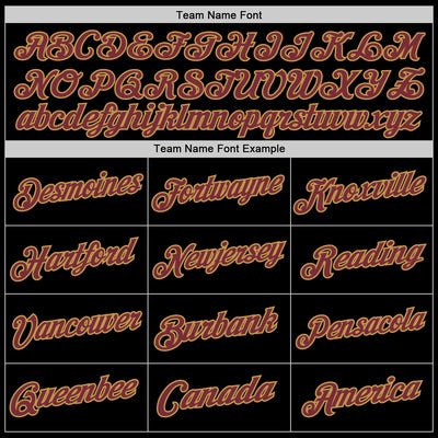 Custom Black Burgundy-Old Gold Authentic Throwback Basketball Jersey