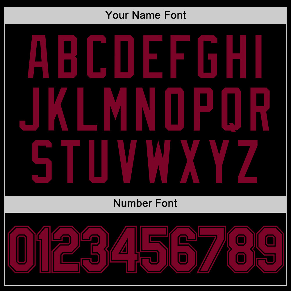 Custom Black Maroon Authentic Throwback Basketball Jersey