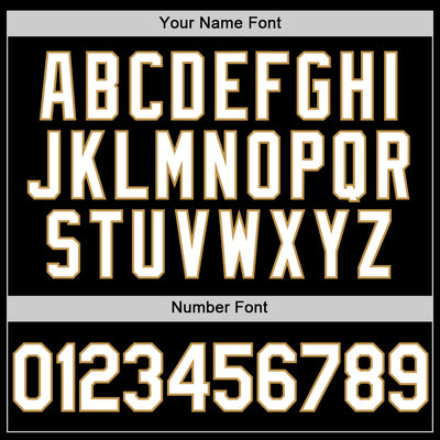 Custom Black Old Gold-Purple Authentic Throwback Basketball Jersey