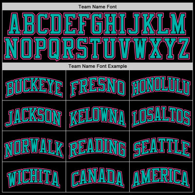 Custom Black Pink Aqua-White Authentic Throwback Basketball Jersey