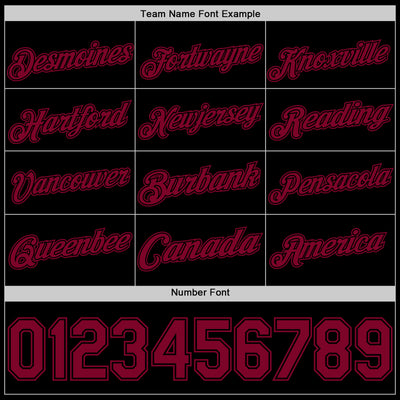 Custom Black Maroon Authentic Basketball Jersey